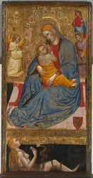 Die Madonna der Demut mit der Versuchung Evas
